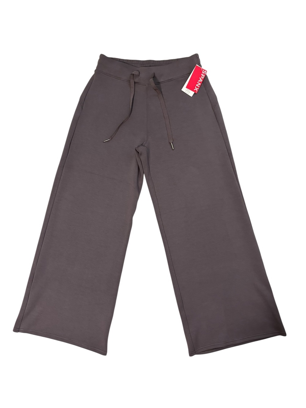 NWT SPANX AirEssentials Wide Leg Pants Storm Brown Taupe Plum Petite M
